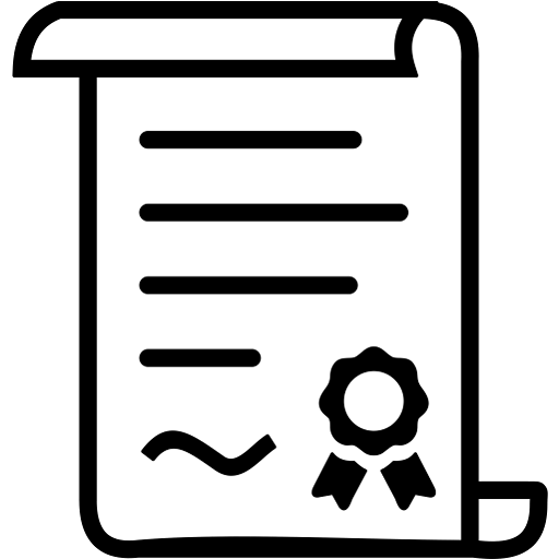 Schematische Darstellung eines Zettels der unten einen Stempel hat